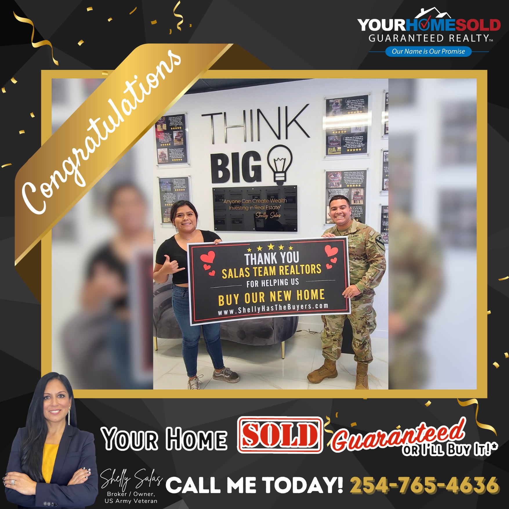 Your Home Sold Guaranteed Realty - Shelly Salas Has The Buyers